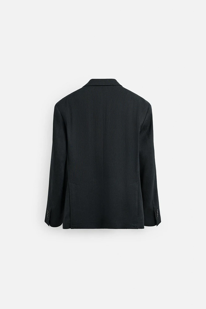 BLAZER DE COSTUME AVEC CHANVRE - LAINE