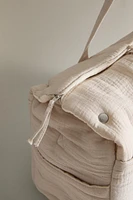 COTTON DIAPER BAG WITH A MOON