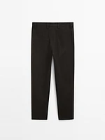 Pantalon à pince en serge 100 % lin - Limited Edition