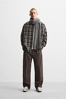 RELAXED FIT PLAID SHIRT