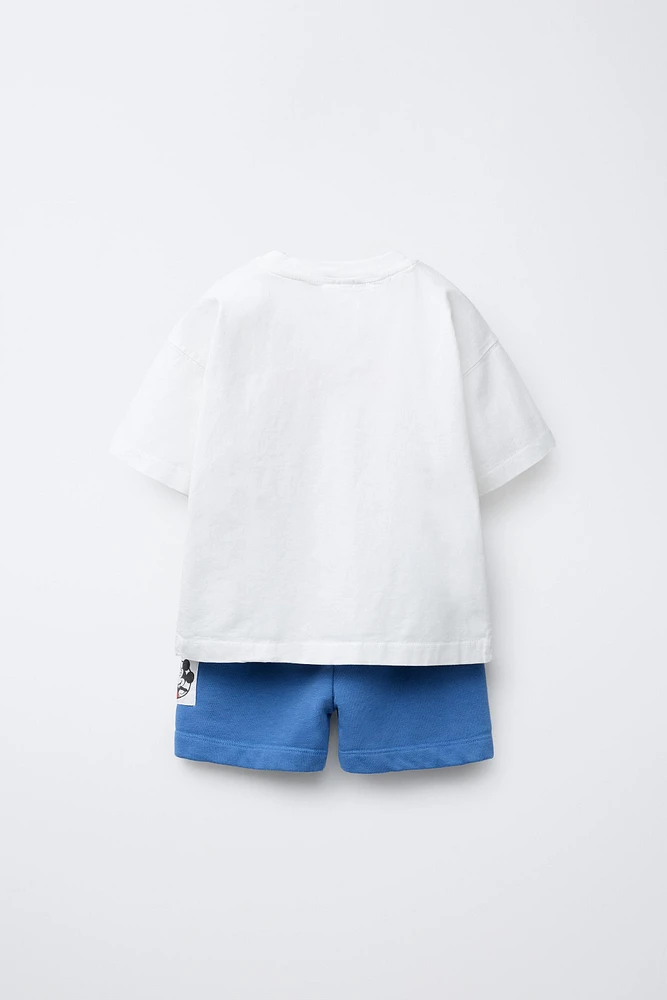 ENSEMBLE DE JOGGING T-SHIRT ET SHORT MICKEY MOUSE ©