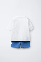 ENSEMBLE DE JOGGING T-SHIRT ET SHORT MICKEY MOUSE ©