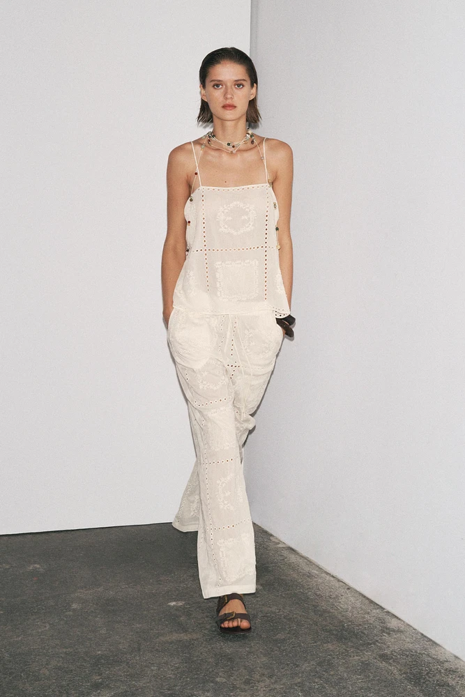 EMBROIDERED PAJAMA PANTS ZW COLLECTION