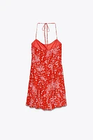 GODET PRINT DRESS