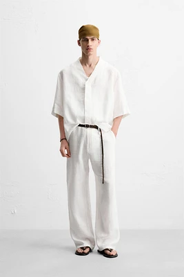 100% LINEN OVERSHIRT
