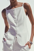 BUTTONED TOP VEST