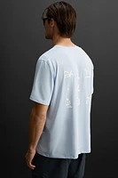 T-SHIRT PERFORÉ IMPRIMÉ