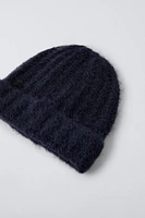 WOOL BLEND KNIT HAT