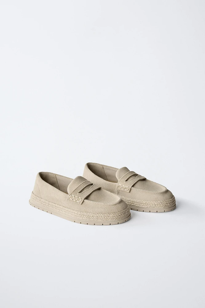 MOCASSINS SPORT EN DAIM