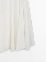 Robe midi bretelles fluide