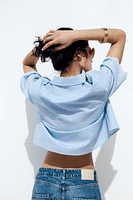 EMBROIDERED SHORT SHIRT