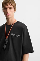 PRINTED TEXT T-SHIRT