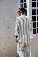 BLAZER RAYURES POIGNET RETROUSSÉ