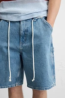 BERMUDA EN DENIM À POCHE DE CHARPENTIER