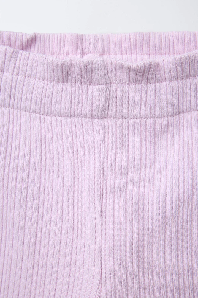 PANTALON FLARE À BANDE LATÉRALE AVEC LAÇAGE
