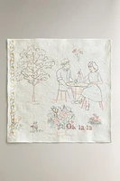 LOT SERVIETTES DE TABLE COTON TOILE DE JOUY (LOT DE 2)