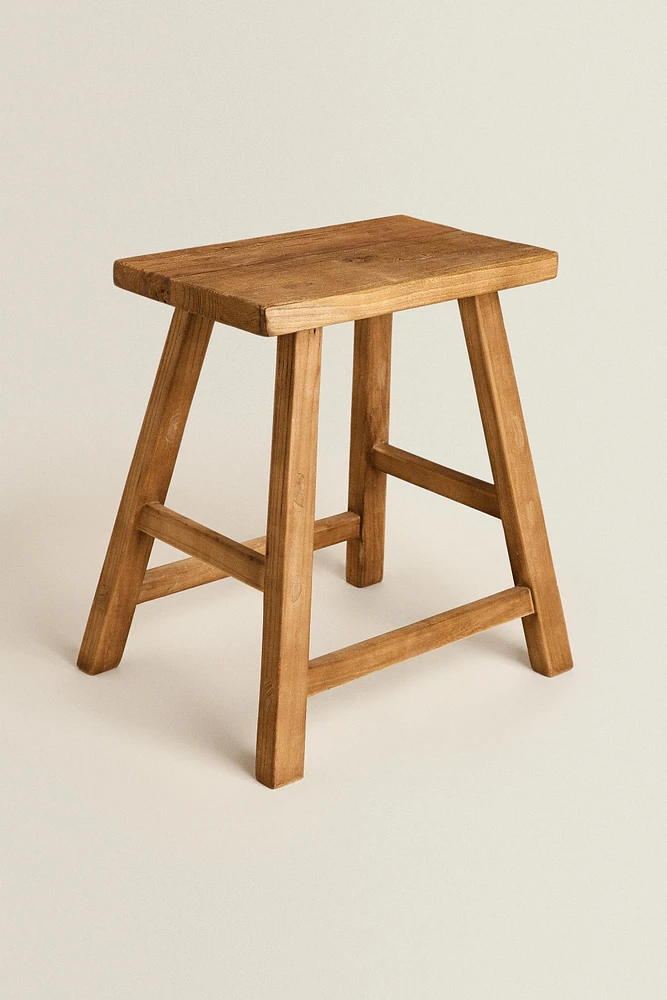 ELM WOOD STOOL