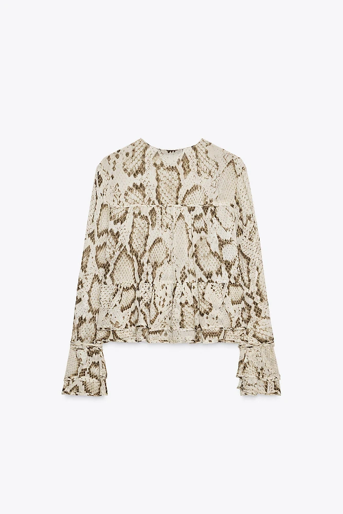 BLOUSE IMPRIMÉ ANIMAL ZW COLLECTION