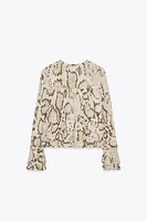 BLOUSE IMPRIMÉ ANIMAL ZW COLLECTION