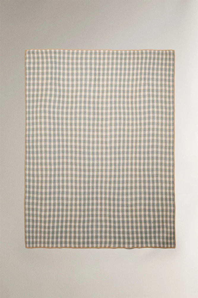 PLAID WAFFLE CARREAUX