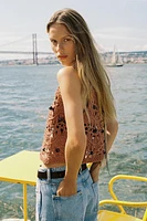 BEADED KNIT VEST