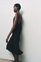 ROBE LONGUE DOUBLURE À BRETELLES MULTIPOSITIONS