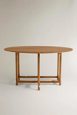 TABLE OVALE PLIABLE