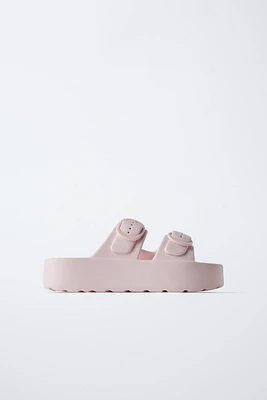 PLATFORM BUCKLE POOL SLIDES