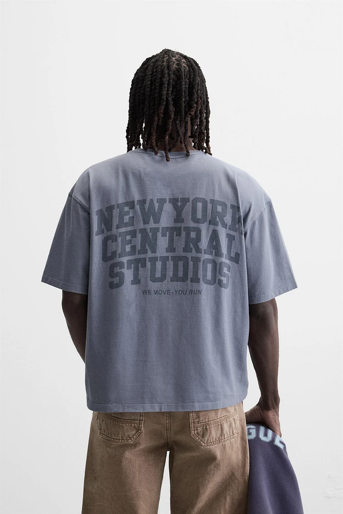 WASHED TEXT T-SHIRT