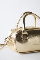 SAC BANDOULIÈRE BOWLING MINI MÉTALLISÉ