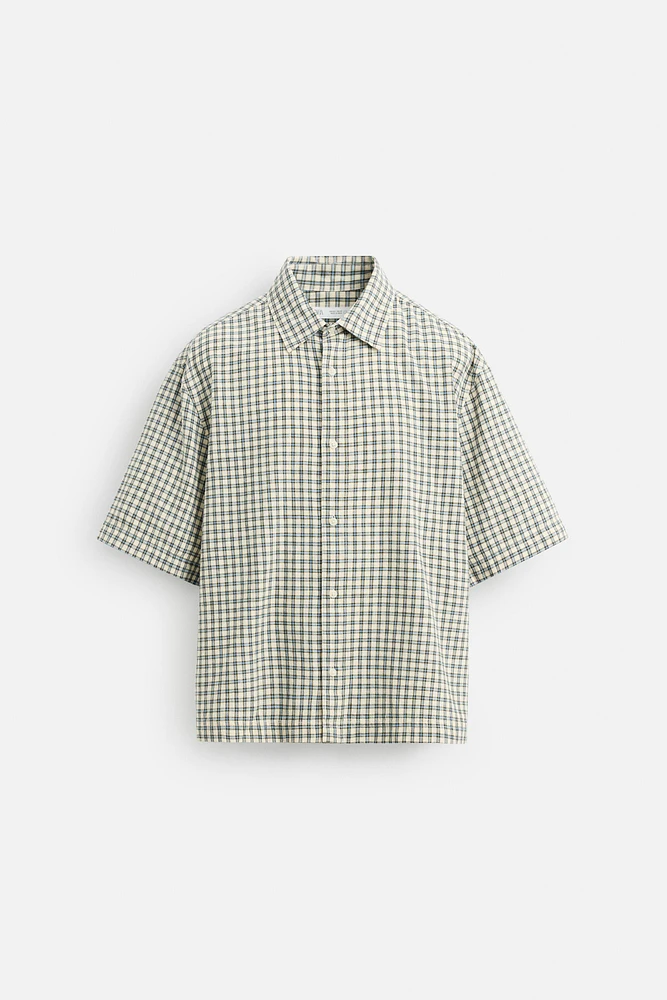 CHEMISE BOXY FIT À CARREAUX