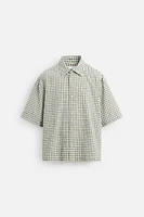 CHEMISE BOXY FIT À CARREAUX