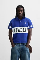 POLO COLOR BLOCK AVEC DRAPEAU