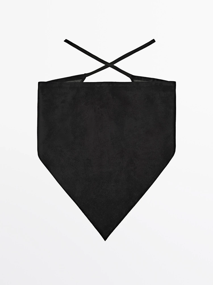 Suede leather bandana