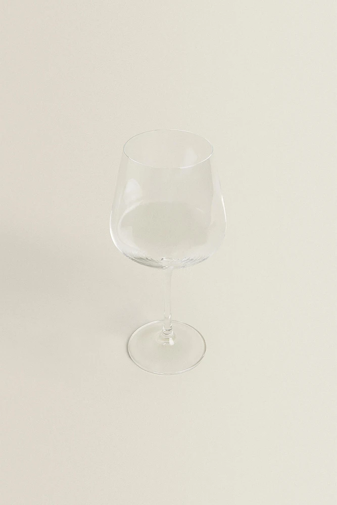 LARGE BOHEMIA CRYSTAL GLASS