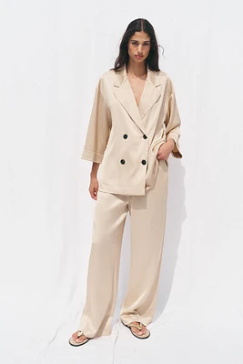 BLAZER EFFET PLISSÉ