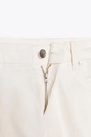 ZW COLLECTION STRAIGHT HIGH-WAIST CROPPED JEANS
