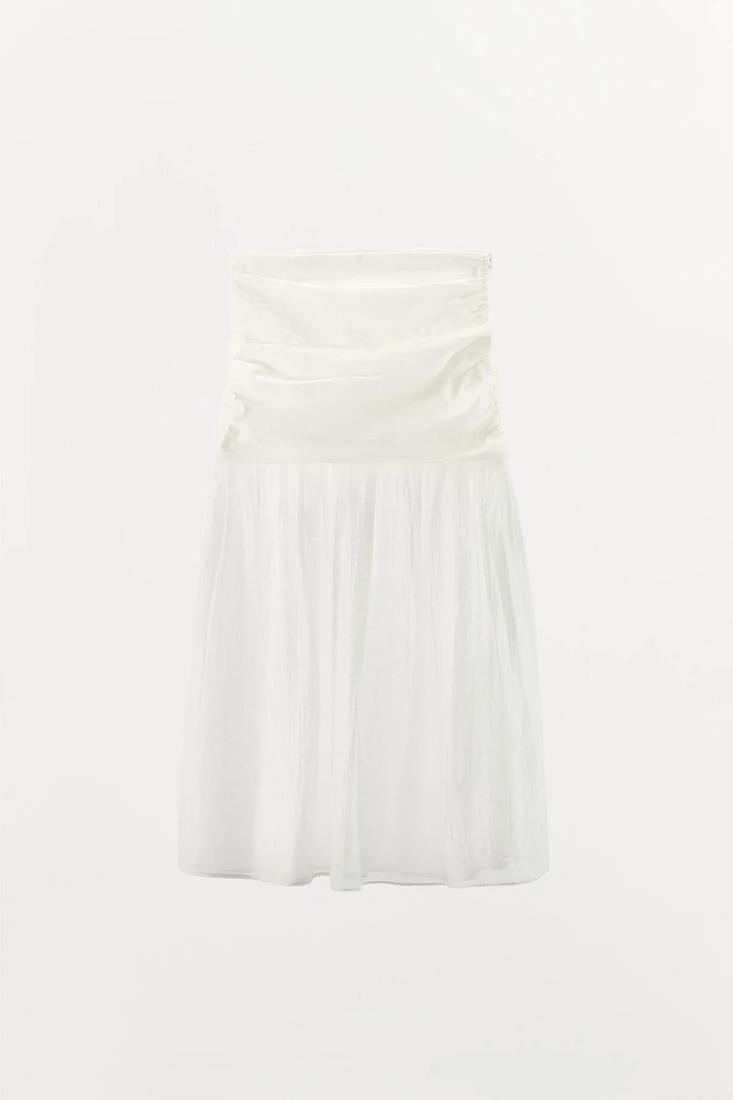 COMBINATION MIDI SKIRT