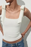 TOP LACETS STRETCH