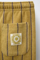 PANTALON SERVIETTE RAYÉ TISSÉ