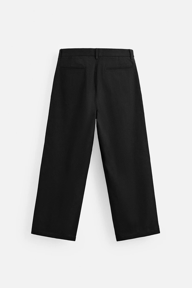 BALLOON FIT PLEATED PANTS