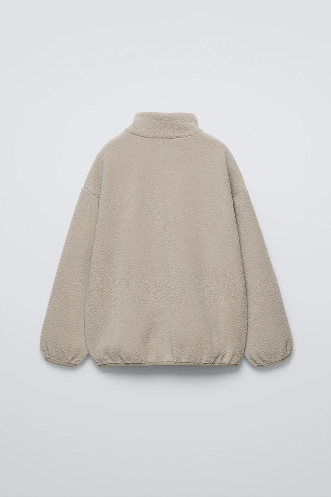 FLEECE-LINED SWEATSHIRT