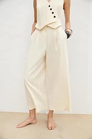 COMBINAISON LONGUE STYLE GILET AVEC LIN