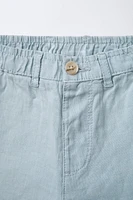 100% LINEN SHORTS