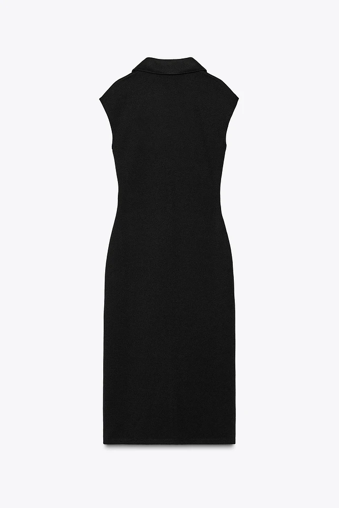 PIQUÉ SHIRT DRESS