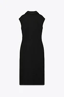 PIQUÉ SHIRT DRESS