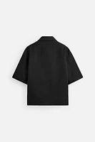 COTTON - LINEN POLO SHIRT