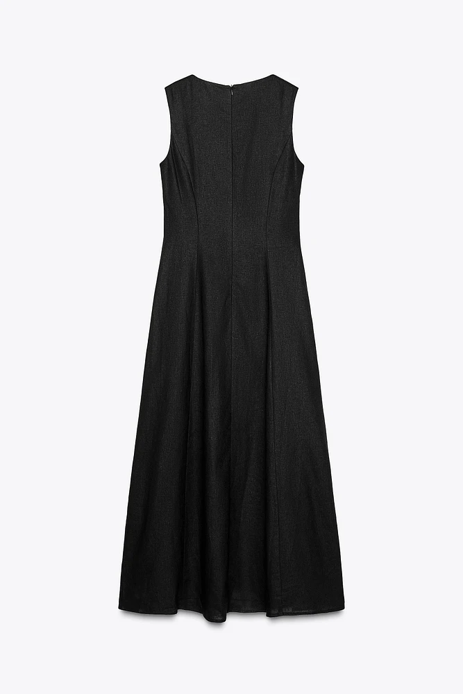 ROBE MIDI EN LIN