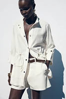 CHEMISE SAFARI AVEC LIN