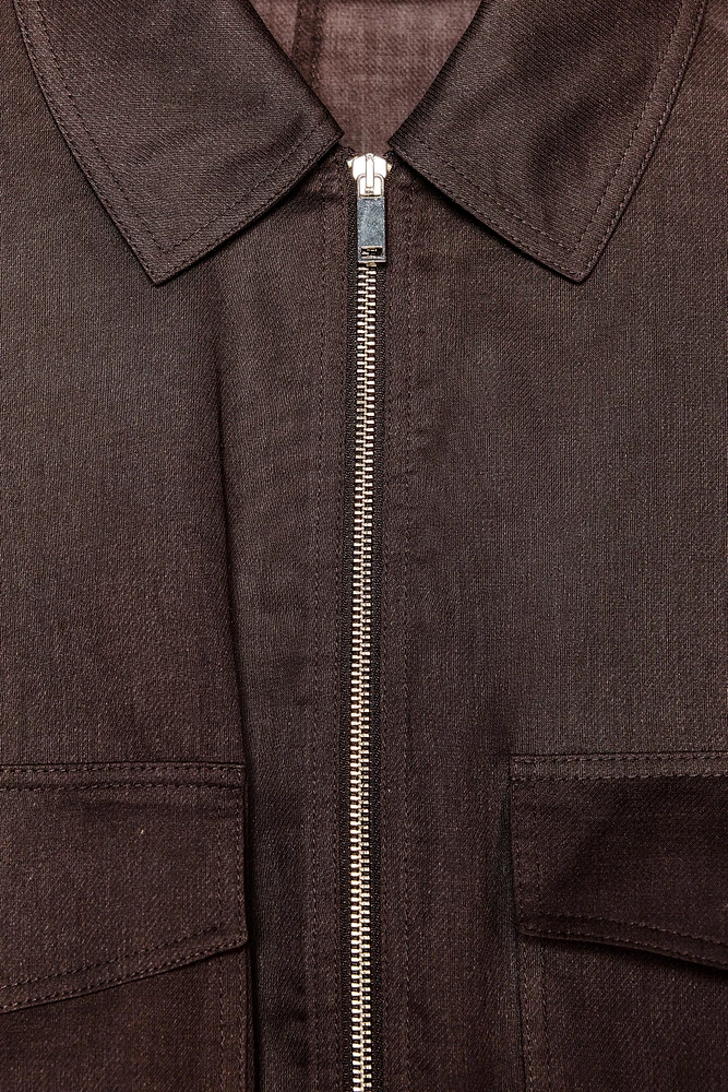 VESTE ZIPPÉE AVEC RAMIE